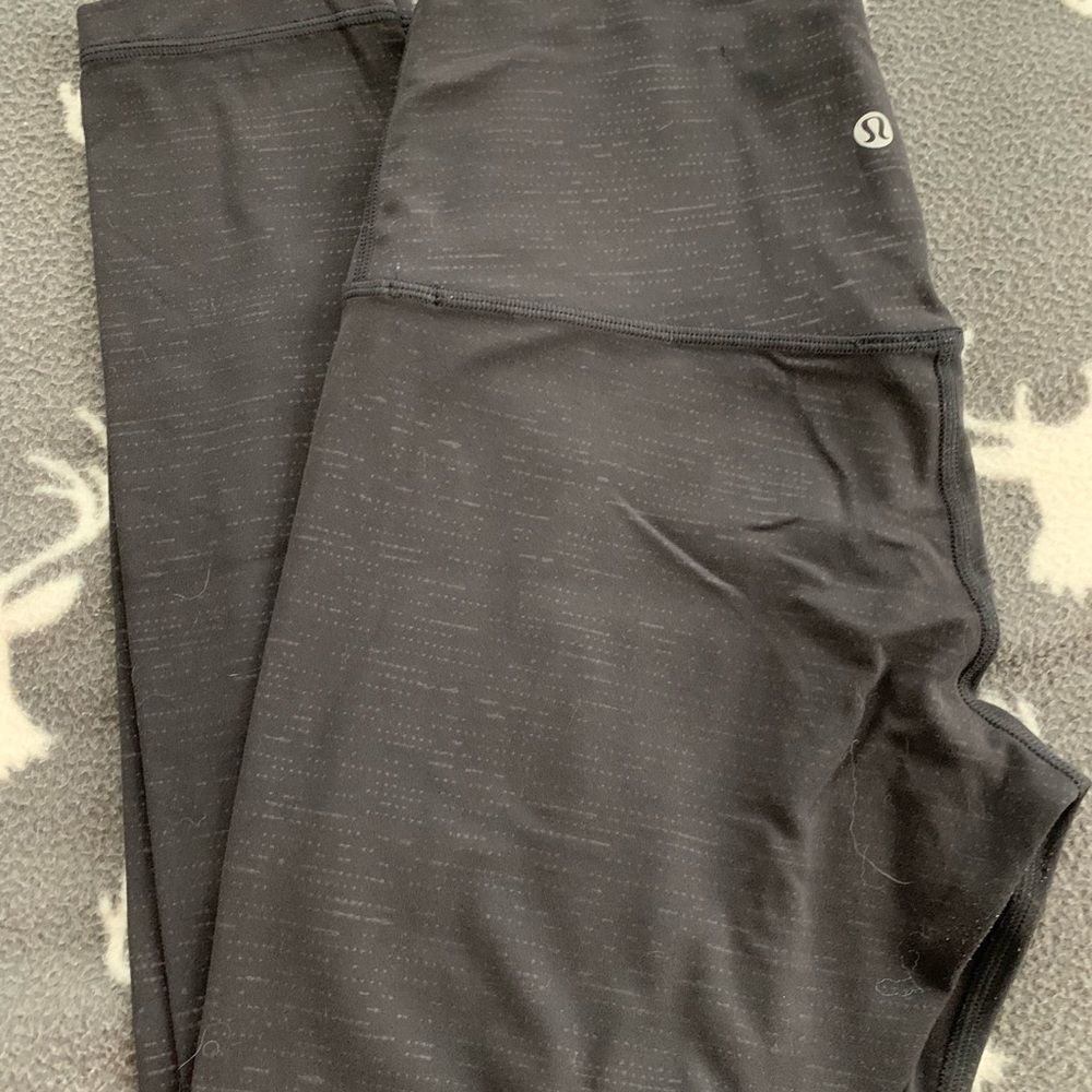 lululemon black align 25" leggings size 6